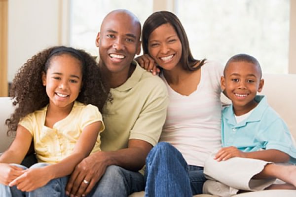 Família em primeiro plano
