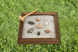 Jardim Zen para amenizar o estresse