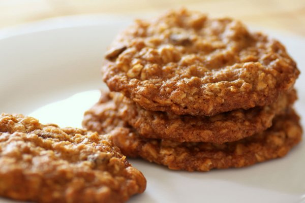 Receita de cookies de aveia