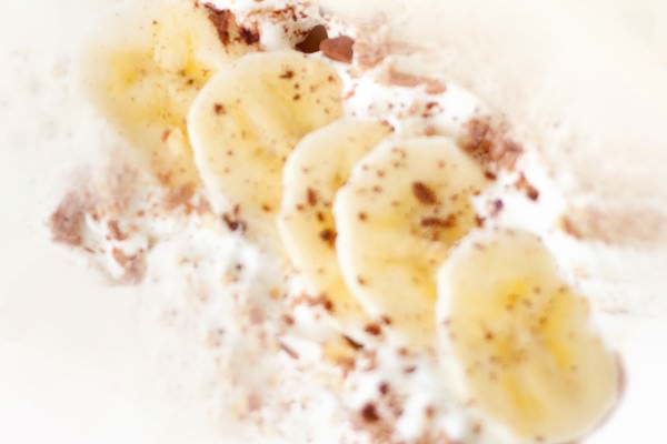 Receita de sorvete de chocolate e banana