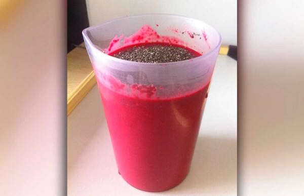 Suco vermelho anti-inflamatório