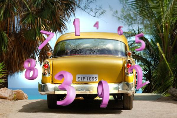 Numerologia da placa do carro