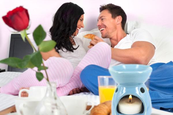 Aromas e cores para o quarto do casal