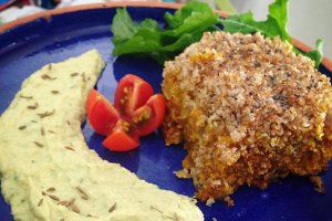 Receita vegana: quibe de abóbora com creme de grão de bico