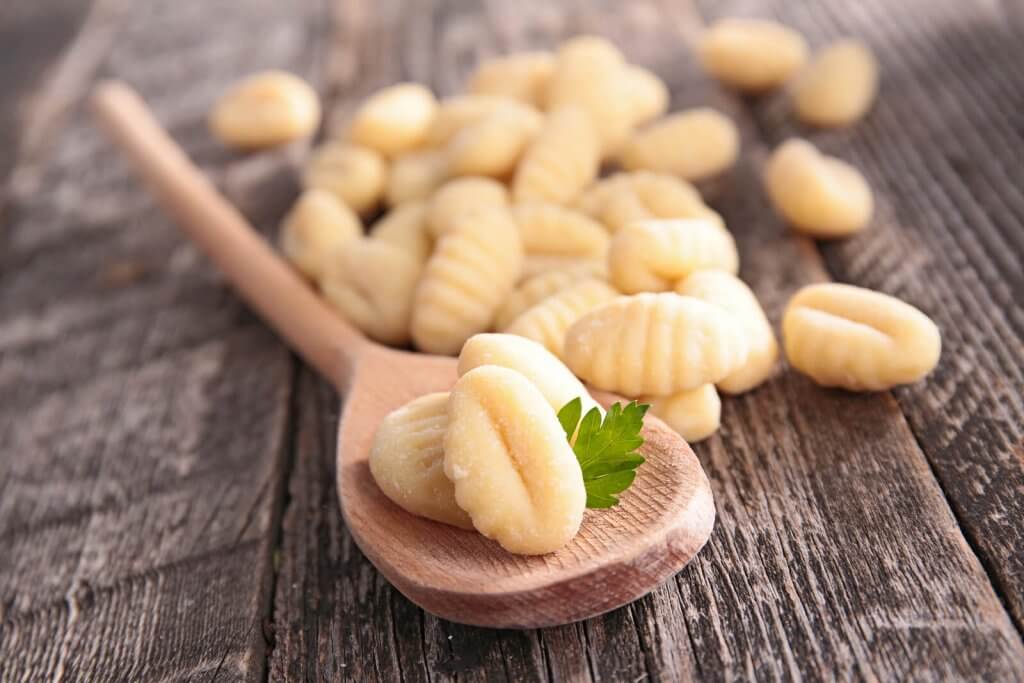 Nhoque de mandioquinha sem glúten e sem lactose