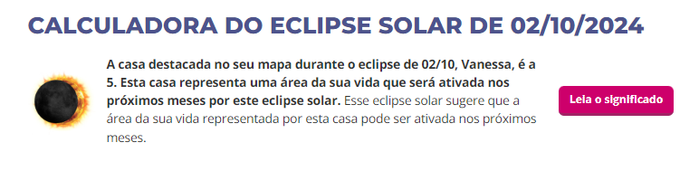 calculadora do eclipse solar