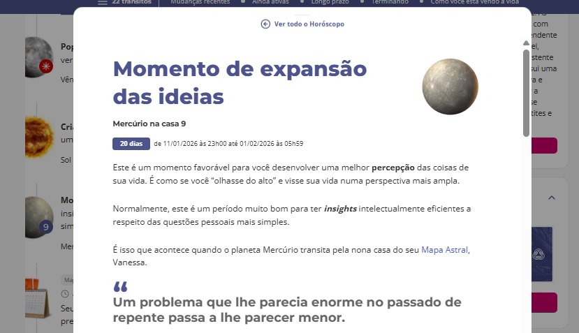 horoscopo personalizado transito de mercurio