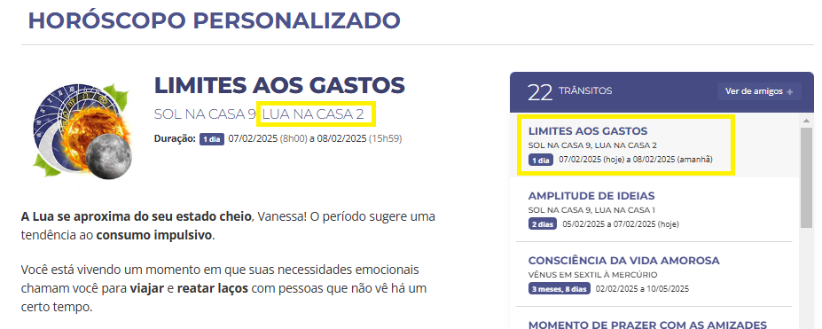 Horóscopo personalizado