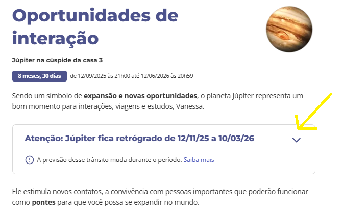 destaque de júpiterr etrógrado no horóscopo personalizado