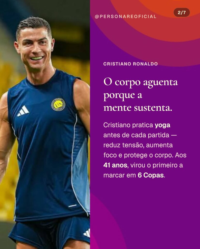 Cristiano Ronaldo e yoga