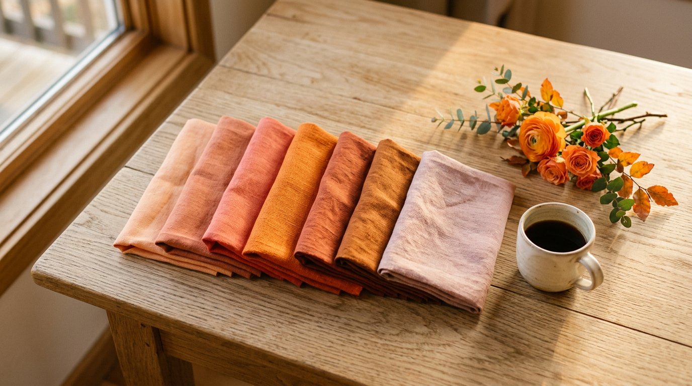 Paleta de cores de 2027: pêssego, salmão, coral, laranja, terracota, cobre e rosa